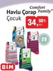 COMFORT FAMİLY HAVLU ÇORAP ÇOCUK